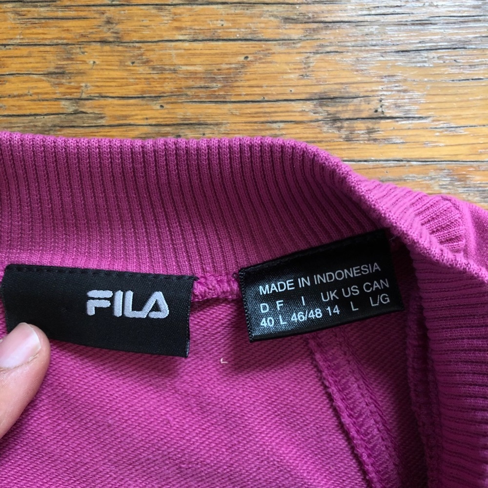 Fila Purple Track Jacket - Picture 2 of 3